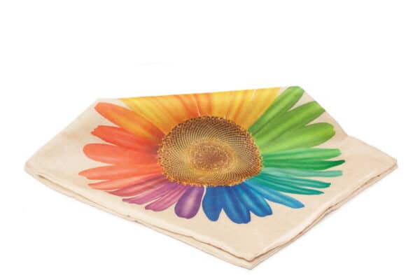 Cushion Cover Large Sunflower Jute - Balooworld