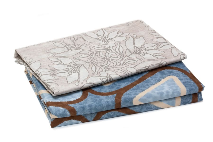 Bed Sheet King Size Geometric Triangle Pattern With Pillow Covers- Balooworld