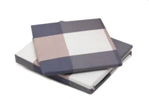 Bed sheet King Size Plaid Block Pattern With Pillow covers - Balooworld