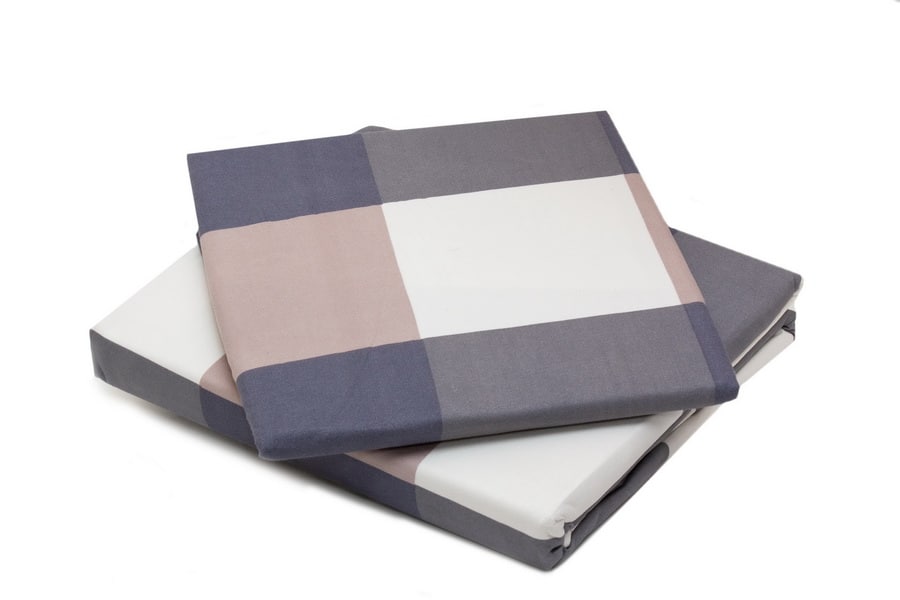 Bed sheet King Size Plaid Block Pattern With Pillow covers - Balooworld