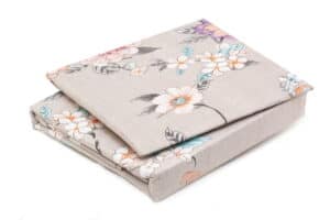 Bed Sheet King Size Purple Allover Floral Print With Pillow Covers - Balooworld