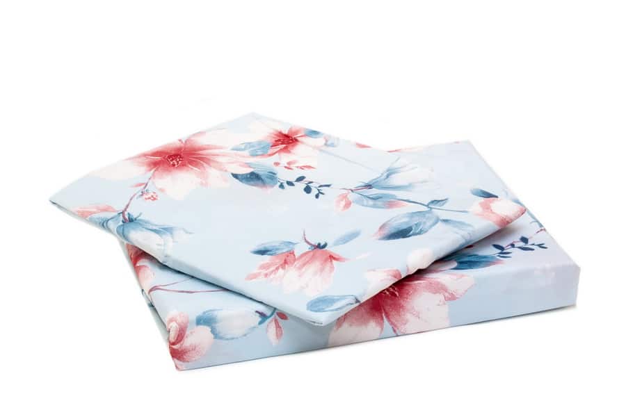 Bed Sheet Queen Blue Sky Allover Floral Print Pillow Covers - Balooworld