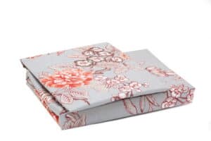 Bed Sheet Queen Rust Allover Flower Print With Pillow Covers - Balooworld