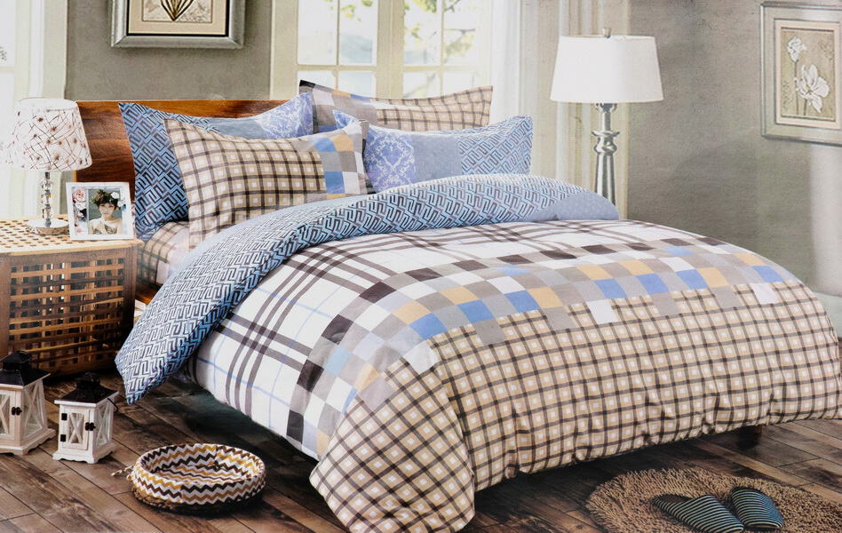 Bed sheet King Size Geometrical Pattern Full Set - Balooworld