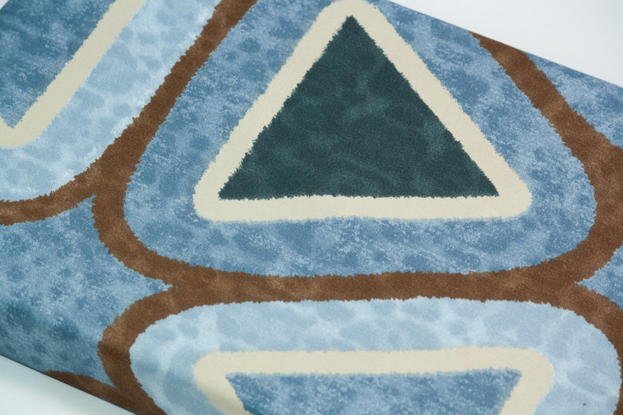 Bed Sheet King Size Geometric Triangle Pattern Material - Balooworld