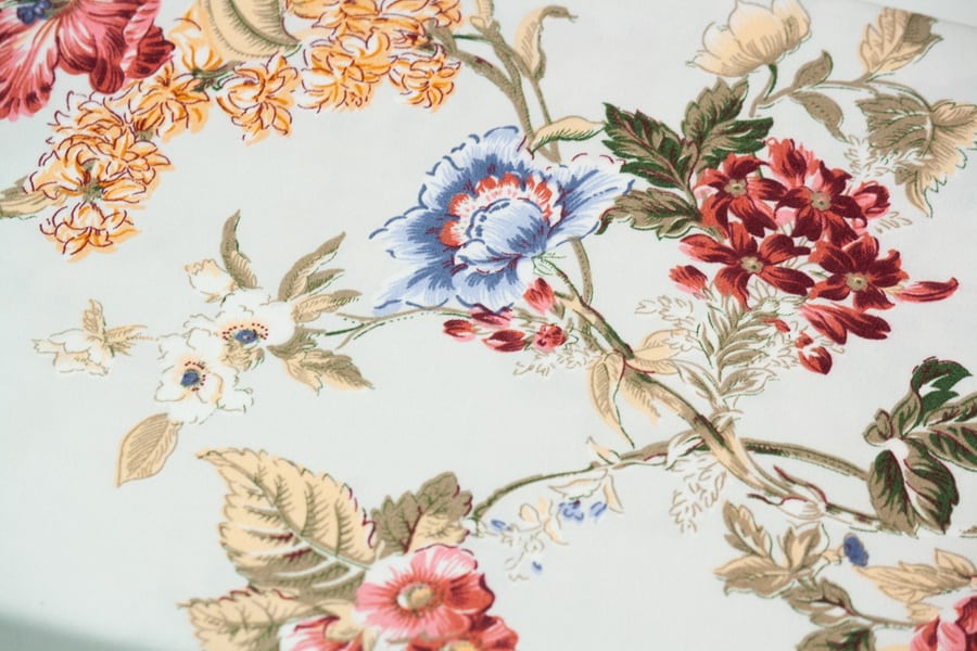 Bed Sheet Queen Multi Floral Cherry Color Print Material - Balooworld