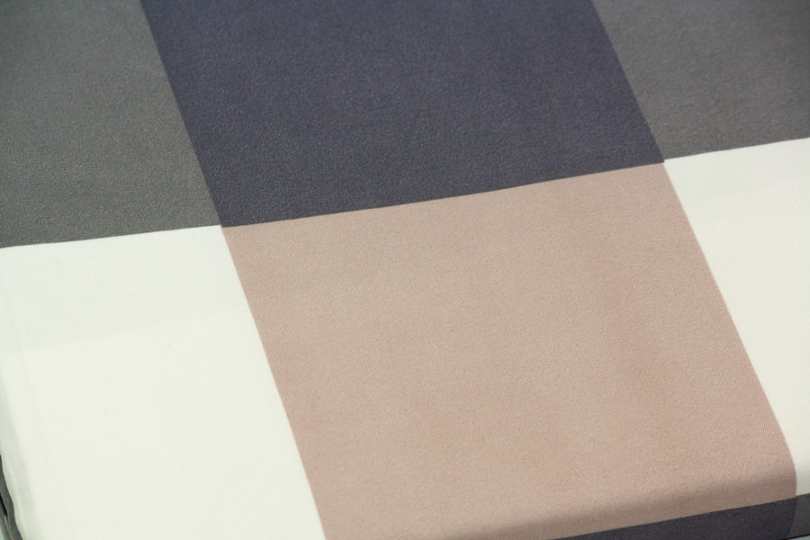 Bed sheet King Size Plaid Block Pattern Material - Balooworld