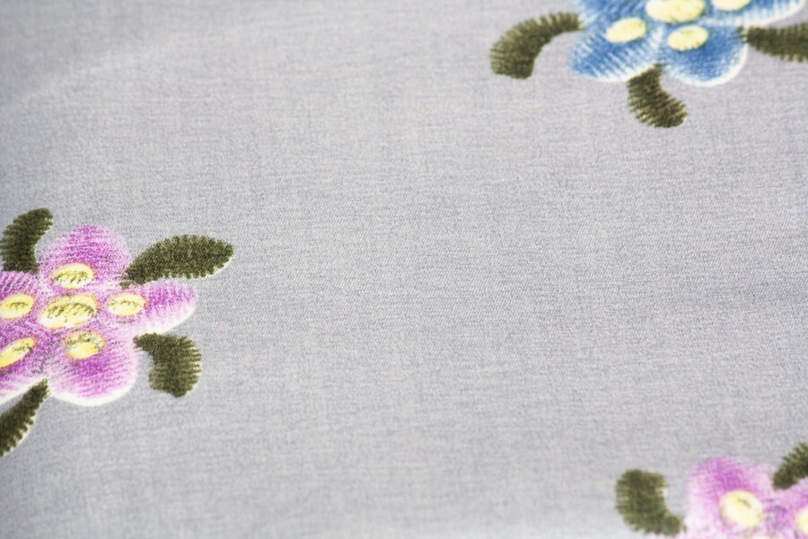 Bed Sheet Queen Size Flower And Stripe Print Material - Balooworld