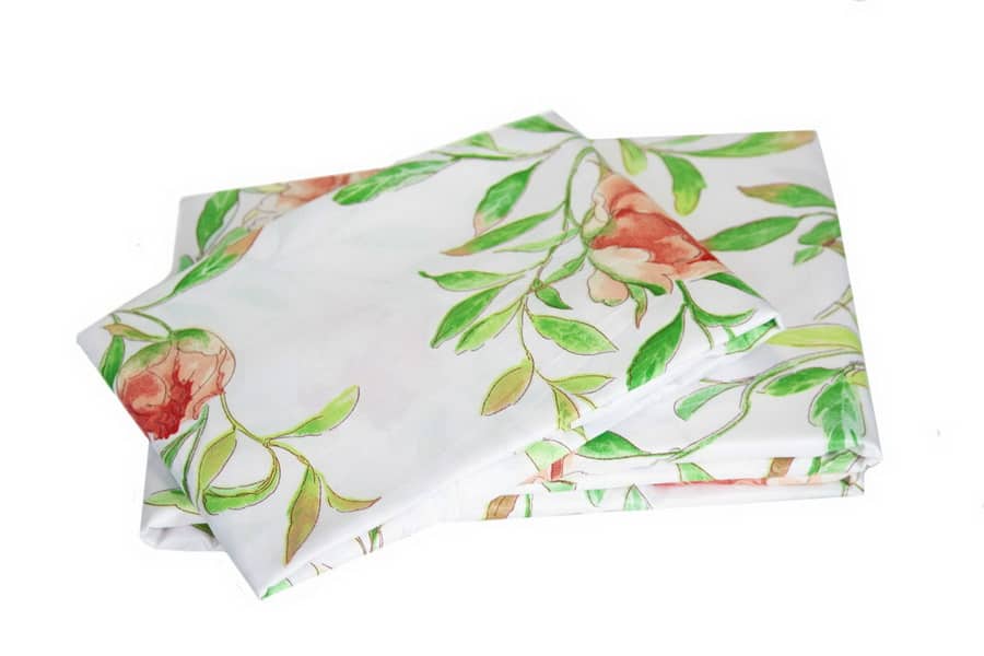 Bed Sheet Queen Size Summer Leaf & Flower With Pillow Covers - Balooworld