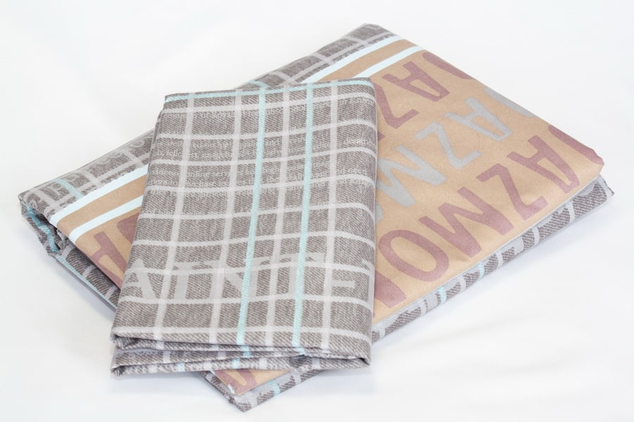 Bed Sheet Queen Size Geomertic & Letters Print Pillow Covers - Balooworld