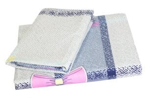 Bed Sheet Queen Size Plaid & Bow Print With Pillow Covers - Balooworld