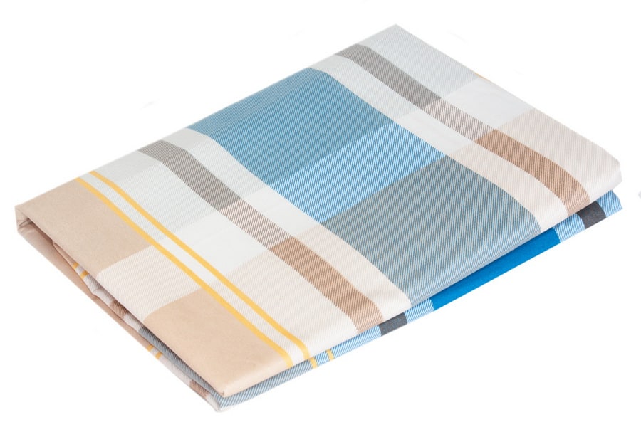 Bed Sheet Queen Size Contrast Plaid & Stripes - Balooworld