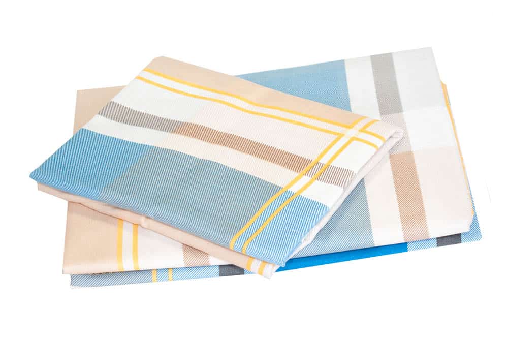 Bed Sheet Queen Size Contrast Plaid & Stripes With Pillow Covers - Balooworld