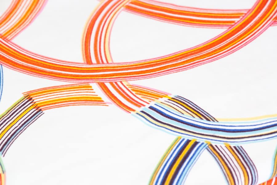 Bed sheet King Size Allover Bright Circle Print Material - Balooworld