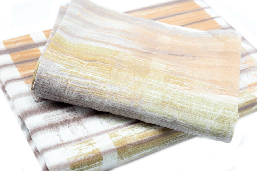 Bed Sheet Queen Size Vertical Lines And Blurry Stripes With Pillow Covers Material - Balooworld