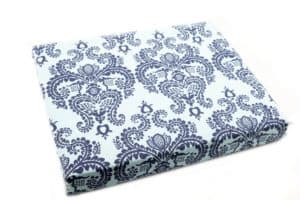 Bed Sheet Queen Size Blue Damask Pattern - Balooworld