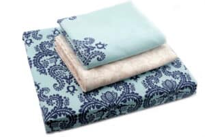 Bed Sheet Queen Size Blue Damask Pattern With Pillow Covers - Balooworld