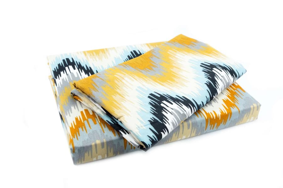 Bed Sheet Queen Size Zig-Zag Pattern With Pillow Covers - Balooworld