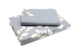 Bed Sheet Queen Size White Flower Blossom Print With Pillow Covers - Balooworld