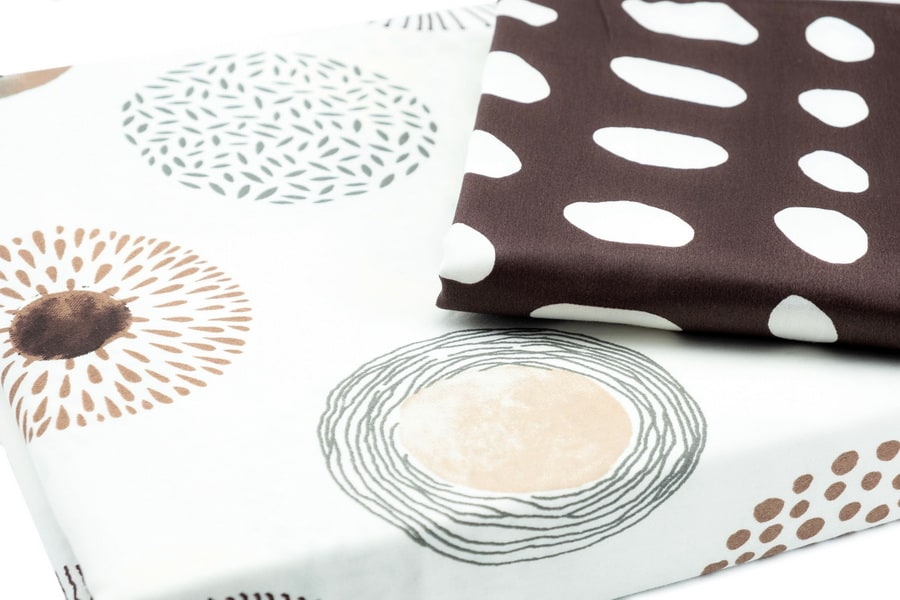 Bed Sheet Queen Size Circle Abstract Pattern with Pillow Covers Material - Balooworld