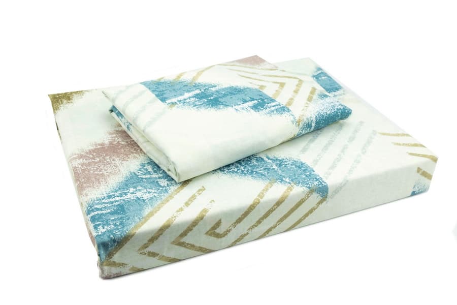 Bed Sheet Queen Size Abstract Bold Stripe Pattern With Pillow Covers - Balooworld