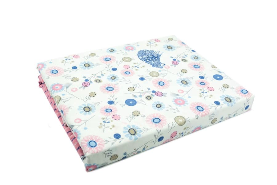 Bed Sheet Queen Size Fluff Flowers & Stripes - Balooworld