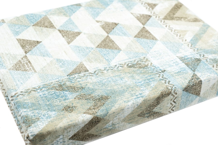 Bed Sheet Queen Size Abstract Triangle Pattern Material - Balooworld