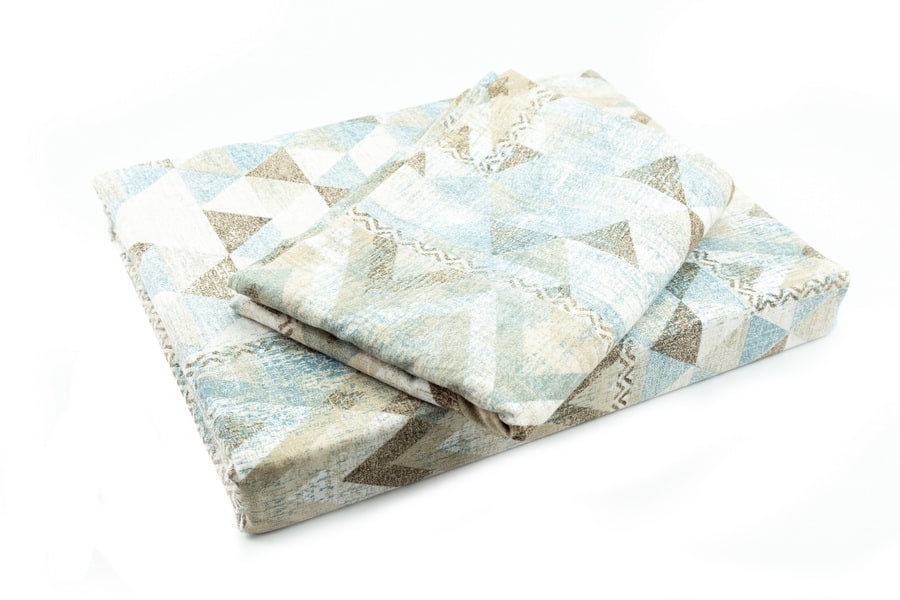 Bed Sheet Queen Size Abstract Triangle Pattern With Pillow Covers - Balooworld