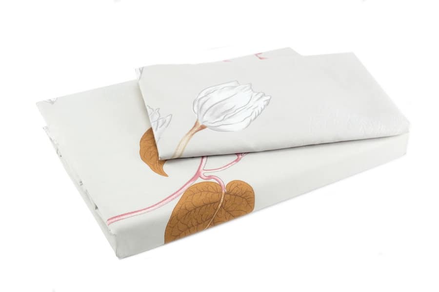 Bed sheet King Size Plant Overlay Pattern With Pillow Cover - Balooworld