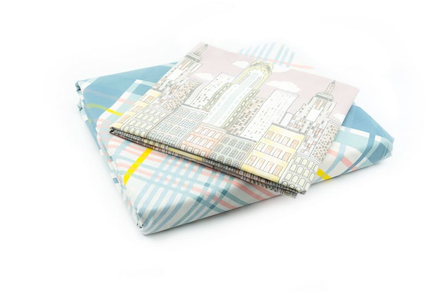 Bed sheet King Size Seamless Plaid Pattern With Pillow Covers - Balooworld