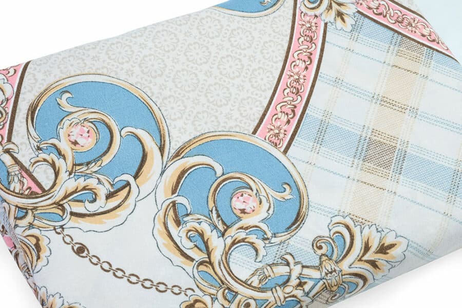 Bed Sheet Queen Size Circular Abstract Paisley Pattern Material - Balooworld