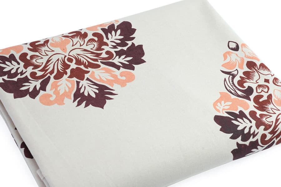 Bed Sheet Queen Size Floral Design Panel Print - Balooworld