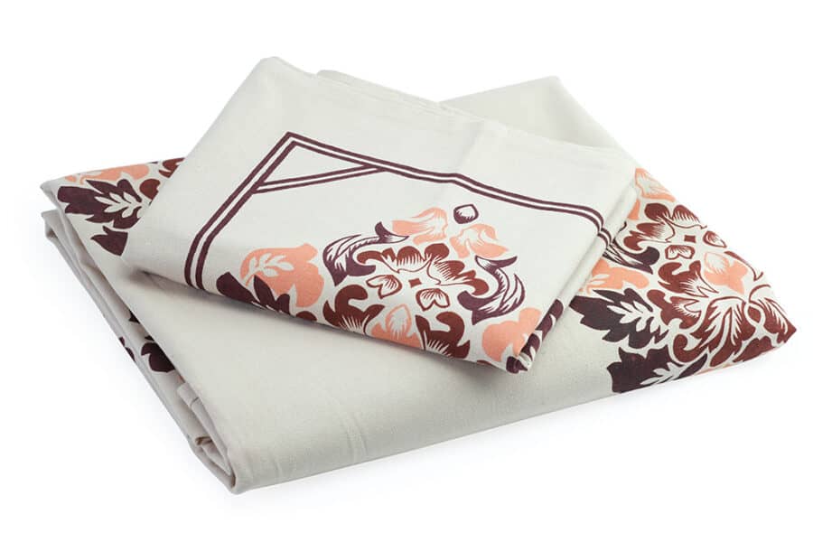 Bed Sheet Queen Size Floral Design Panel Print With Pillow Covers - Balooworld