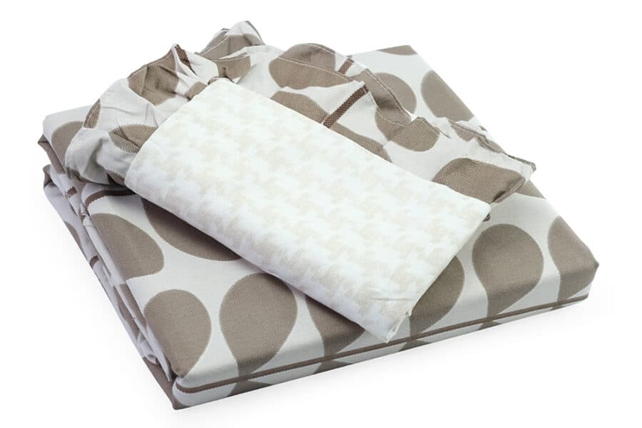 Bed Sheet King Size Flower & Leaf String Pattern With Pillow Covers - Balooworld