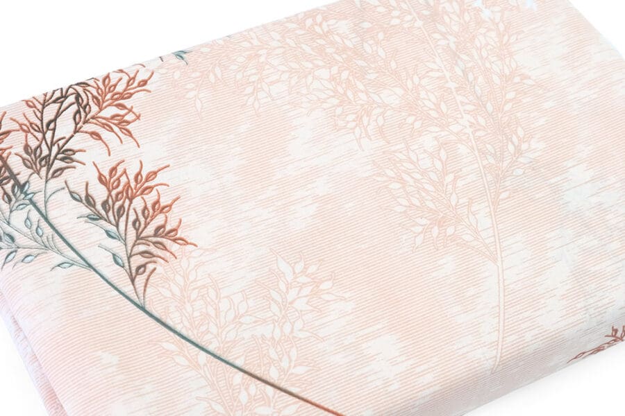 Bed Sheet Queen Size Leaf Overlay Pattern Material - Balooworld