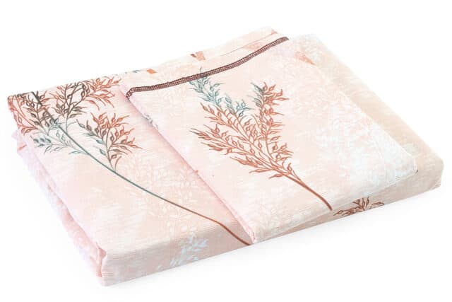 Bed Sheet Queen Size Leaf Overlay Pattern - Queen Size | BalooWorld