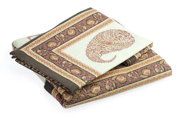 Bed Sheet King Size Mughal Floral Pattern With Pillow Covers - Balooworld
