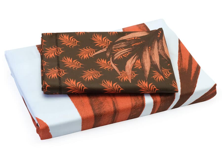 Bed Sheet King Palms Leaf Pattern With Pillow Covers - Balooworld