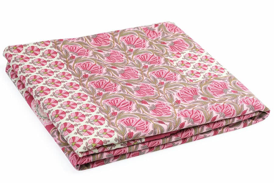 Bed Sheet King Size Pink Abloom Floral Pattern - Balooworld