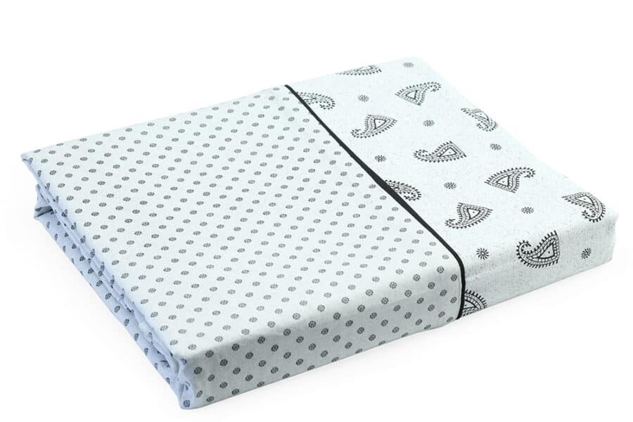 Bed Sheet Queen Size Seamless Abstract Geometric Paisley Pattern - Balooworld