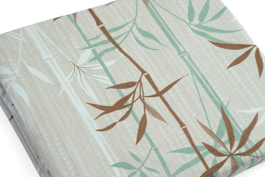 Bed Sheet Queen Size Bamboo Leaf Print Material - Balooworld