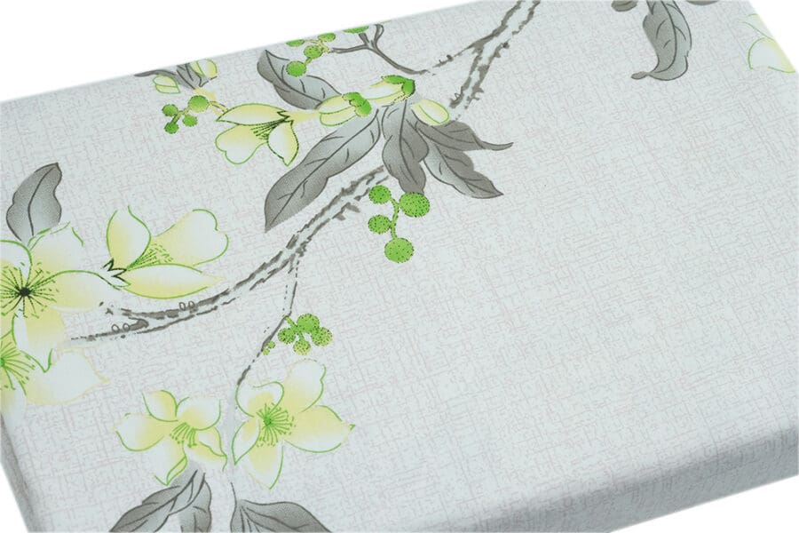 Bed Sheet Full Size Allover Green Floral Print Material - Balooworld