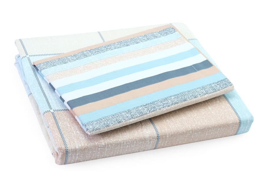 Bed Sheet Full Size Geometric & Stripes Pattern with Pillowcases - Balooworld