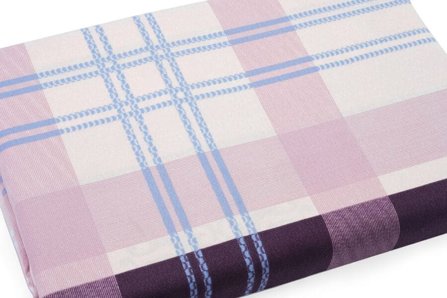 Bed Sheet Queen Size plaid & abstract pattern material - Balooworld