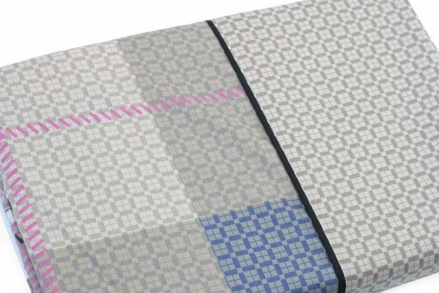 Bed sheet Queen Size Brown Geometric pattern Material - Balooworld