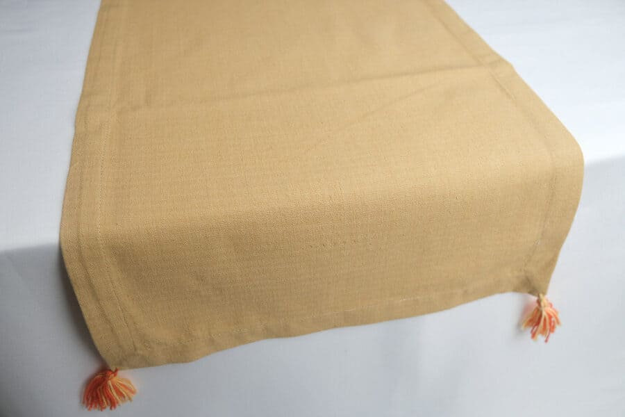Table runner Plain Pattern - Beige - balooworld.ca