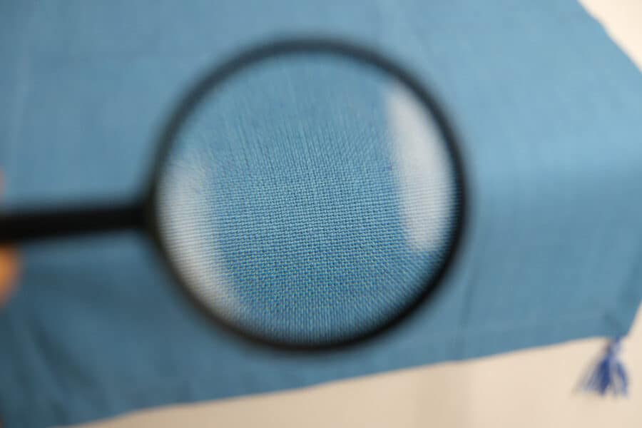 table-runner-medium-size-plain-blue-square-ends-balooworld-material