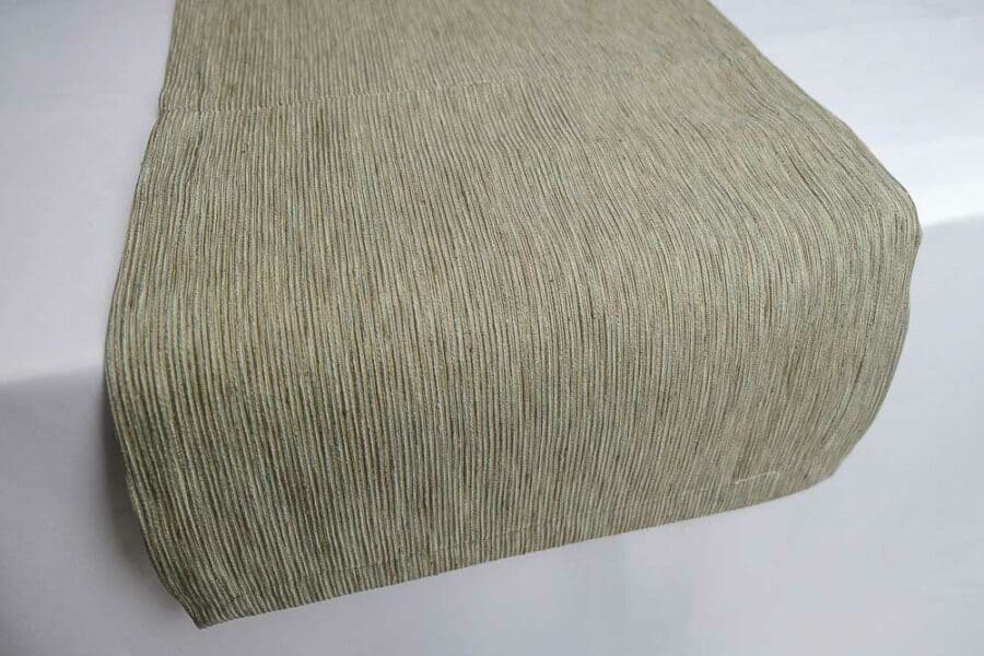 Table runner Sandy Green poly-cotton - balooworld.ca