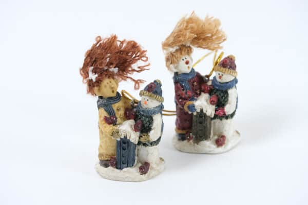 kid and snowman hanging balooworld-decoration